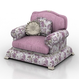 3D Armchair preview