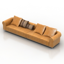sofa minotti breton 3D Model Preview #a767905d