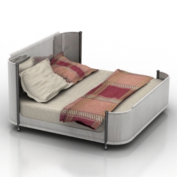bed opal point rosemont curved 3D Model Preview #ae5d411a