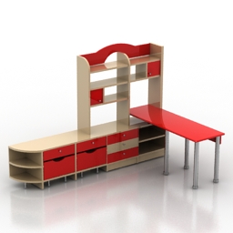 rack desk 3D Model Preview #56642bd7