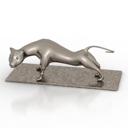 figurine cat 3D Model Preview #58f038b2