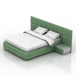 bed dream land sicilia 3D Model Preview #6804e8d6