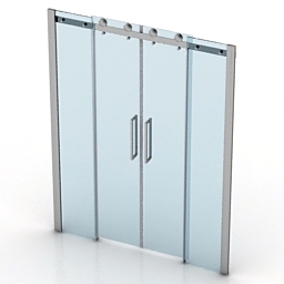 door cezares stylus bf2 for shower 3D Model Preview #92e7b0ee