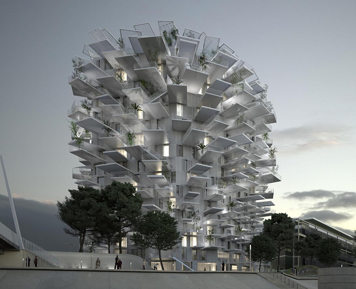 Arbre Blanc tower, Montpellier, France