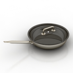 3D Frying pan preview