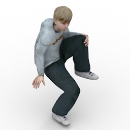 boy sit 3D Model Preview #c2e91b88