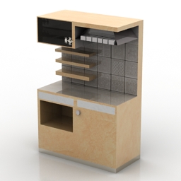 kitchen mini 3D Model Preview #b14cd741