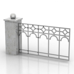 fence 3D Model Preview #fe9331a6
