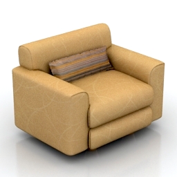 3D Armchair preview