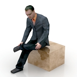man seat 3D Model Preview #1d7ed712