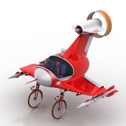 toy airplane 3D Model Preview #36363bcf