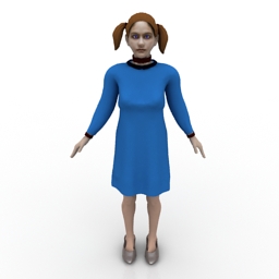 girl orphan 3D Model Preview #8e710e57