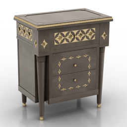 nightstand yuri comodino 3D Model Preview #406b48a2