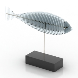 figurine fish 3D Model Preview #75c6c952