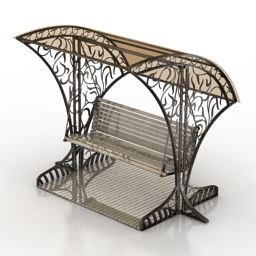 swing bench 3D Model Preview #9de10d99