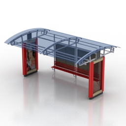 bus stop 3D Model Preview #c4c06d93