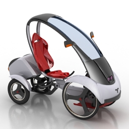 car quadrocycle bicycle 3D Model Preview #bf3a88cf