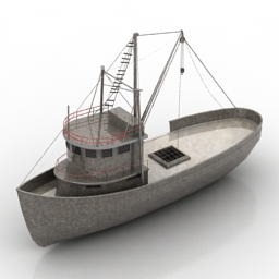 boat 3D Model Preview #b8c494f7