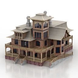 house wood 3D Model Preview #e438e807