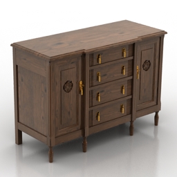 locker retro 3D Model Preview #b61ac69d