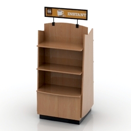 rack shop counter coffee 3D Model Preview #1e798609
