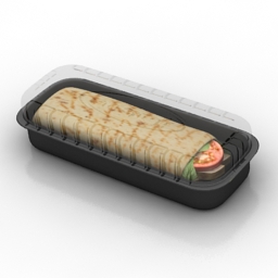 chicken wrap 3D Model Preview #4f04d9ff