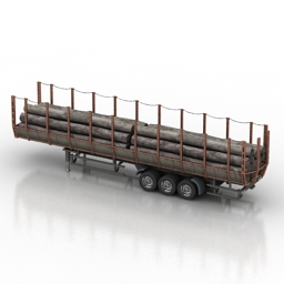 trailer forestry 3D Model Preview #2988dac4