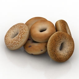 bagels rolls 3D Model Preview #ea66f170