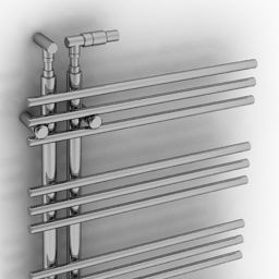 towel rail zehnder yucco ya-130-40 3D Model Preview #68e932c2