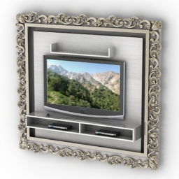 rack vismara tv stand 3D Model Preview #97b5e924