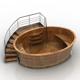 bath wood 3D Model Preview #a83179e7
