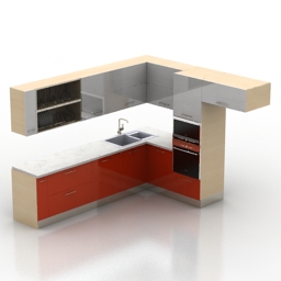 kitchen 3D Model Preview #84573b55