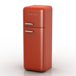 refrigerator duplex smeg 3D Model Preview #6fa477f4