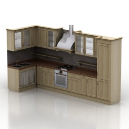 kitchen scavolini panna cream 3D Model Preview #88fe236d