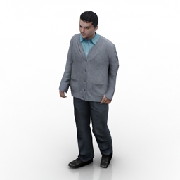 man 3 3D Model Preview #e57eefe5