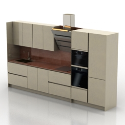 kitchen alno 3D Model Preview #bfbb4739