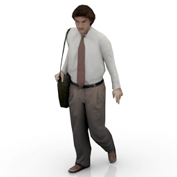 man walking 3D Model Preview #466beaa2
