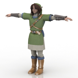 boy link zelda character 3D Model Preview #39ca8c66