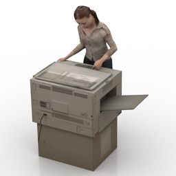 woman copier 3D Model Preview #56c3ce8e