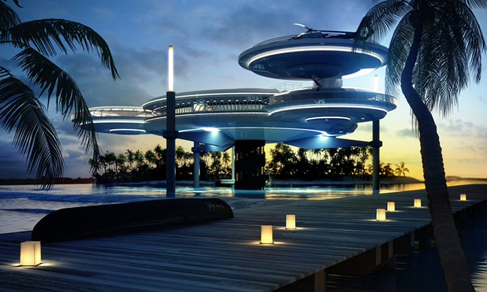 First underwater hotel, Dubai, United Arab Emirates
