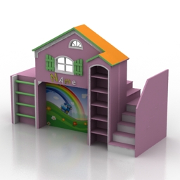 rack house childroom 3D Model Preview #d040d158