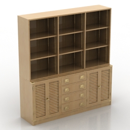 3D Bookcase preview