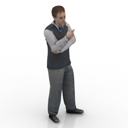 man 3D Model Preview #374325f6