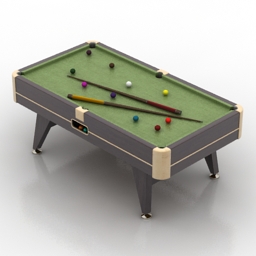 billiard 3D Model Preview #52cc9877