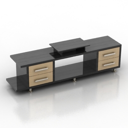 rack tv stand 3D Model Preview #0e7e2371