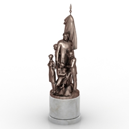 statue 3D Model Preview #34da88f4