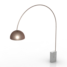 torchere arco floor lamp by floss 3D Model Preview #558f0385