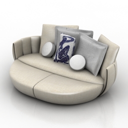 sofa mobella flora 3D Model Preview #cb62203f