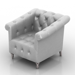 armchair sherrill 3D Model Preview #58b5ab9c