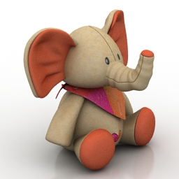 toy elephant 3D Model Preview #2e3491d5
